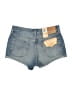 Levi's 100% Cotton Blue Denim Shorts Size 28 waist - photo 2
