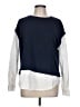 Ann Taylor LOFT Color Block Blue Sweatshirt Size L - photo 1