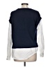 Ann Taylor LOFT Color Block Blue Sweatshirt Size L - photo 2