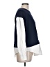 Ann Taylor LOFT Color Block Blue Sweatshirt Size L - photo 5