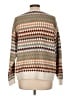 Knox Rose Chevron-herringbone Tan Pullover Sweater Size L - photo 2