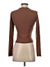 Kanji Brown Long Sleeve Top Size S - photo 2