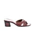 by FAR 100% Leather Burgundy Sandals Size EU 41 - photo 1