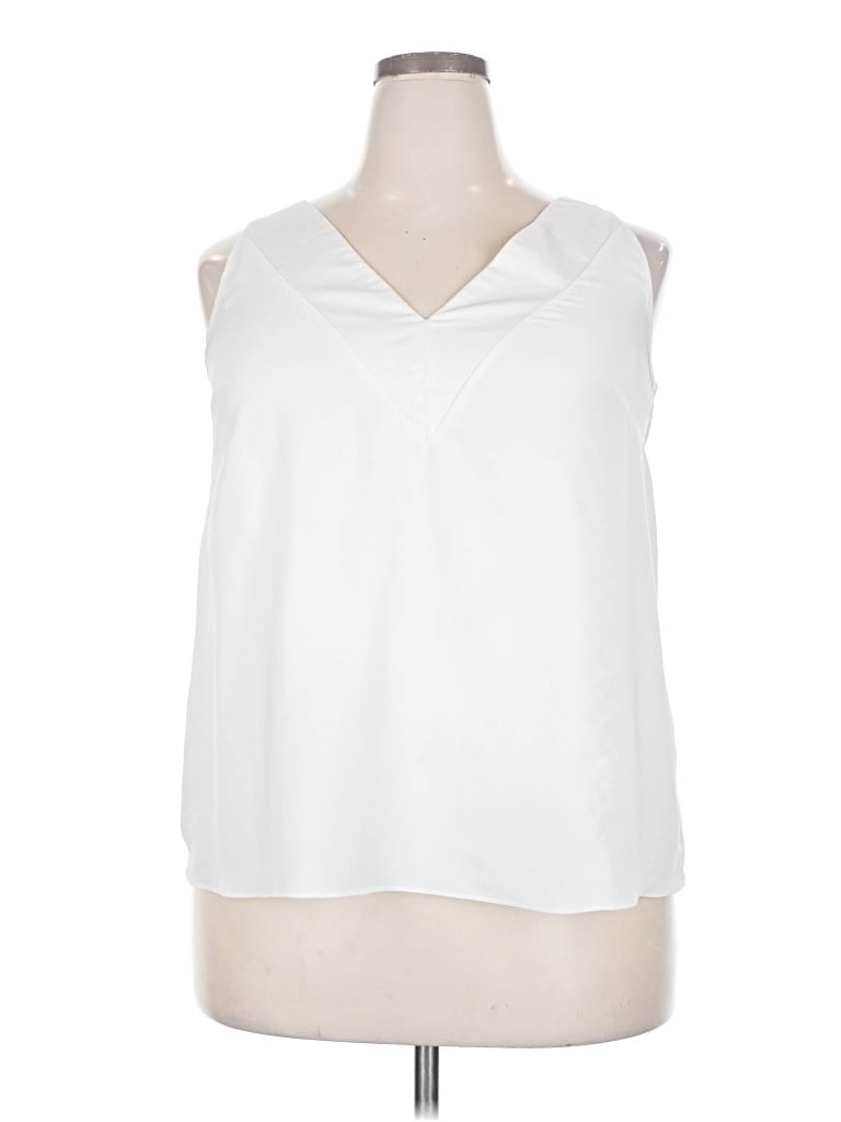 Pre-owned River Island Sleeveless T-shirt In White