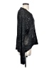 BCBGMAXAZRIA Metallic Black Pullover Sweater Size S - photo 4