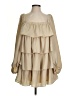 WeWoreWhat 100% Polyester Tan Casual Dress Size S - photo 1
