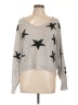 Olivaceous 100% Acrylic Stars Silver Pullover Sweater Size L - photo 1