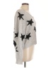 Olivaceous 100% Acrylic Stars Silver Pullover Sweater Size L - photo 4