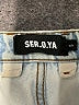 Ser.O.Ya Blue Denim Shorts Size S - photo 3