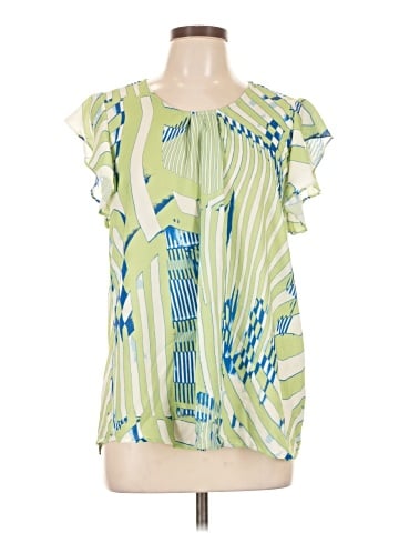 Perry Ellis Portfolio Short Sleeve Blouse (view 1)