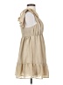 Blush 100% Polyester Tan Casual Dress Size S - photo 4