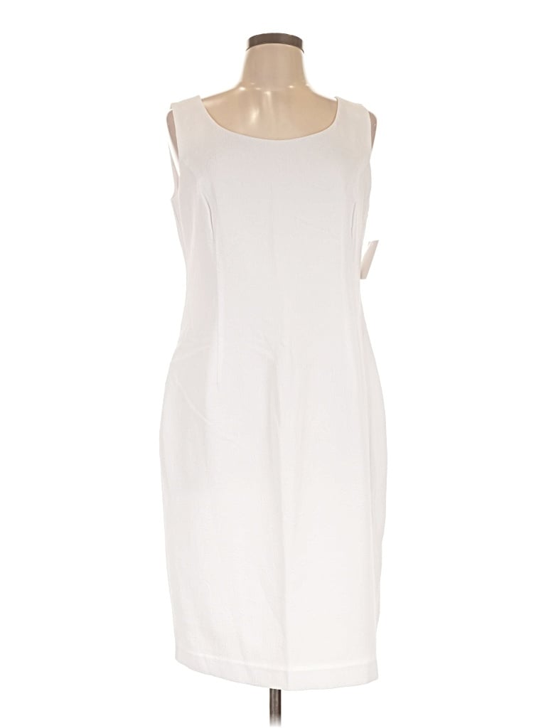 Pre-owned Danny & Nicole Casual Dress In White
