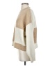 MNG Color Block Tan Pullover Sweater Size XS - photo 5
