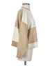 MNG Color Block Tan Pullover Sweater Size XS - photo 4