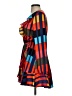 Express 100% Polyester Print Orange Casual Dress Size XS - photo 5