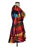 Express 100% Polyester Print Orange Casual Dress Size XS - photo 4