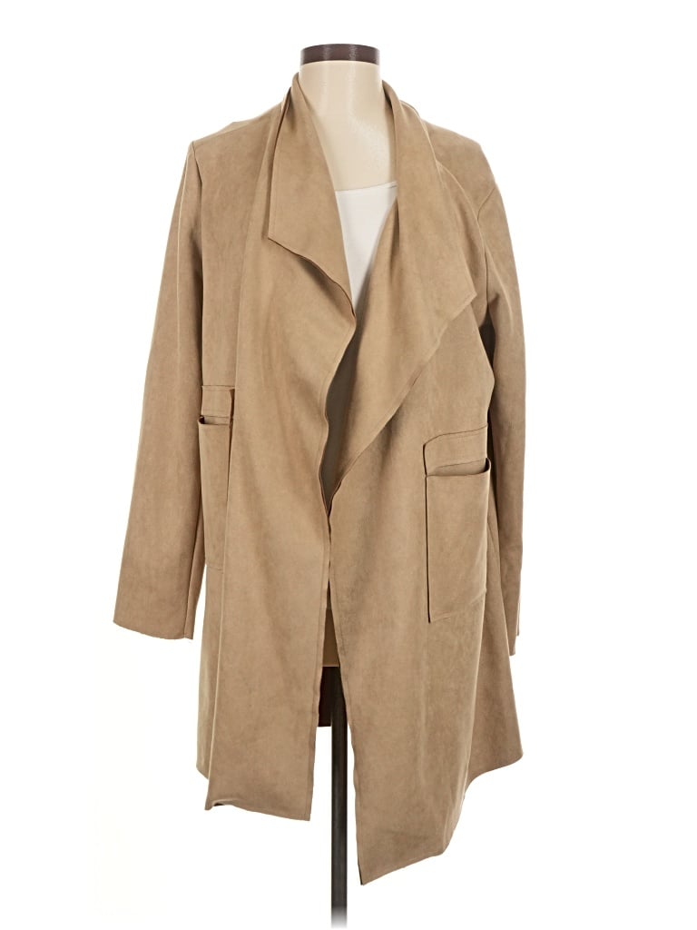 Pre-owned Hyfve Coat In Tan
