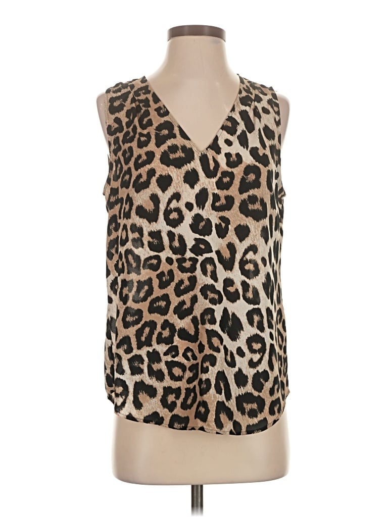 Pre-owned Banana Republic Sleeveless Blouse In Tan