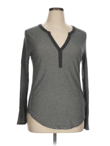 Akemi + Kin Long Sleeve Henley (view 1)