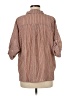 Hayden 100% Polyester Stripes Brown 3/4 Sleeve Blouse Size M - photo 2