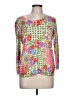 Talbots Floral Multi Color Green 3/4 Sleeve Top Size L - photo 1