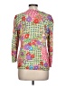 Talbots Floral Multi Color Green 3/4 Sleeve Top Size L - photo 2