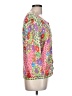 Talbots Floral Multi Color Green 3/4 Sleeve Top Size L - photo 4