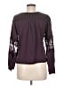 Tiny 100% Cotton Purple Long Sleeve Blouse Size M - photo 2