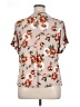 Naif Gray Short Sleeve Blouse Size XL - photo 2