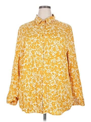Ulla Popken Long Sleeve Blouse (view 1)