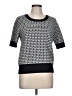 MICHAEL Michael Kors Houndstooth Black Pullover Sweater Size L - photo 1