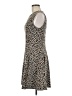 Current Air 100% Polyester Animal Print Brown Cocktail Dress Size M - photo 5