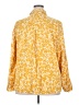 Ulla Popken Print Yellow Long Sleeve Blouse Size 20 - 22 - photo 2