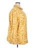 Ulla Popken Print Yellow Long Sleeve Blouse Size 20 - 22 - photo 4