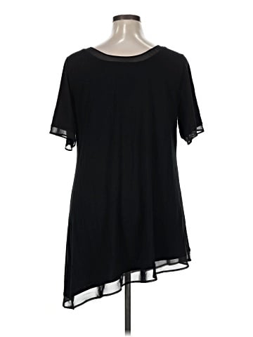 Joan Vass Short Sleeve Top (view 2)