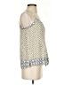 Ann Taylor LOFT 100% Modal Silver Sleeveless Blouse Size S - photo 4