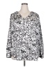 Apt. 9 100% Polyester Silver Long Sleeve Henley Size 2X - photo 1