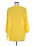 Unbranded 100% Polyester Yellow 3/4 Sleeve Blouse Size M - photo 2