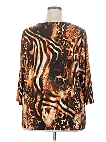 Susan Graver 3/4 Sleeve T-Shirt (view 2)