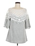 Unbranded Gray 3/4 Sleeve Top Size M - photo 1