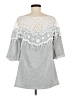 Unbranded Gray 3/4 Sleeve Top Size M - photo 2