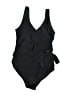 Unbranded Solid Black One Piece Swimsuit Size M - photo 1
