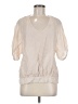 BCBGeneration Ivory Short Sleeve Blouse Size M - photo 1