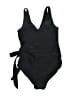 Unbranded Solid Black One Piece Swimsuit Size M - photo 2