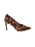 Anne Michelle Animal Print Brown Heels Size 7 1/2 - photo 1