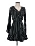 Express 100% Polyester Stripes Black Casual Dress Size XS - photo 1
