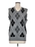 CAMBRIDGE 100% Polyester Argyle Gray Sweater Vest Size M - photo 1