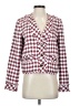 Ann Taylor Checkered-gingham Burgundy Blazer Size 4 - photo 1