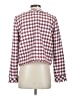Ann Taylor Checkered-gingham Burgundy Blazer Size 4 - photo 2