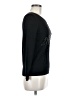 Halogen 100% Cotton Graphic Black Pullover Sweater Size M (petite) - photo 4